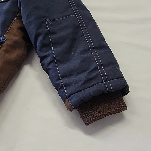 Oshkosh B’gosh Navy Blue Hooded Jacket Winter Coat Full Zip Kids Boys 3T - Picture 6 of 10